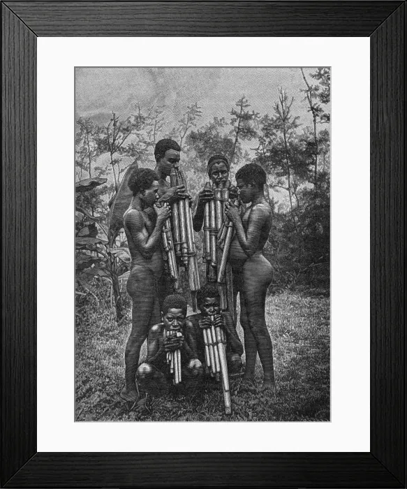 Framed Print : African Pipers Framed Print : African Pipers