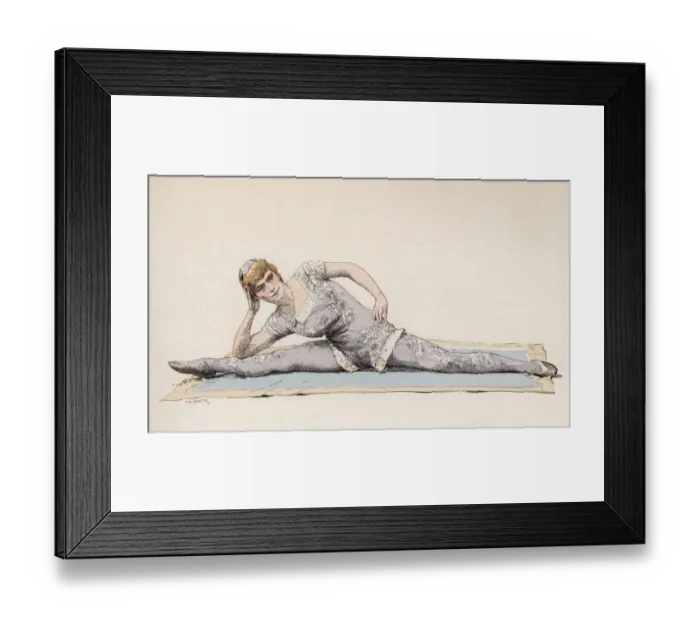 Framed Print : Circus Acrobats / Garnier Framed Print : Circus Acrobats / Garnier