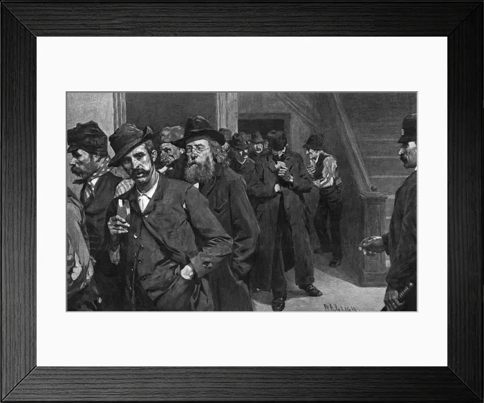 Framed Print : Social / USA / Down & Outs Framed Print : Social / USA / Down & Outs