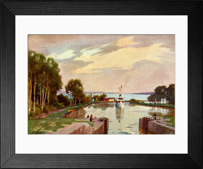 Framed Print : Swedish Canal Framed Print : Swedish Canal