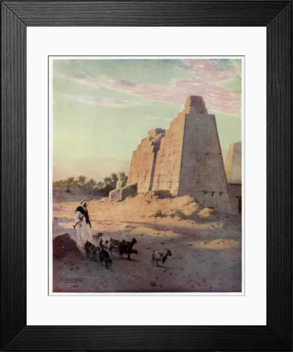 Framed Print : Karnak / The Pylon / 1904 Framed Print : Karnak / The Pylon / 1904