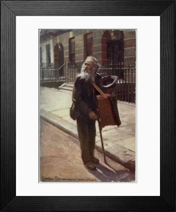 Framed Print : Organ Grinder Framed Print : Organ Grinder