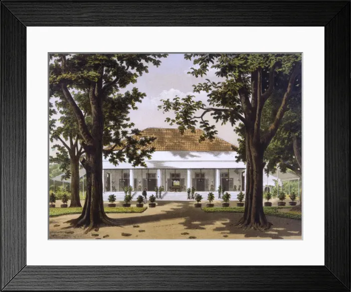 Framed Print : Sumatra  /  Govs Residence