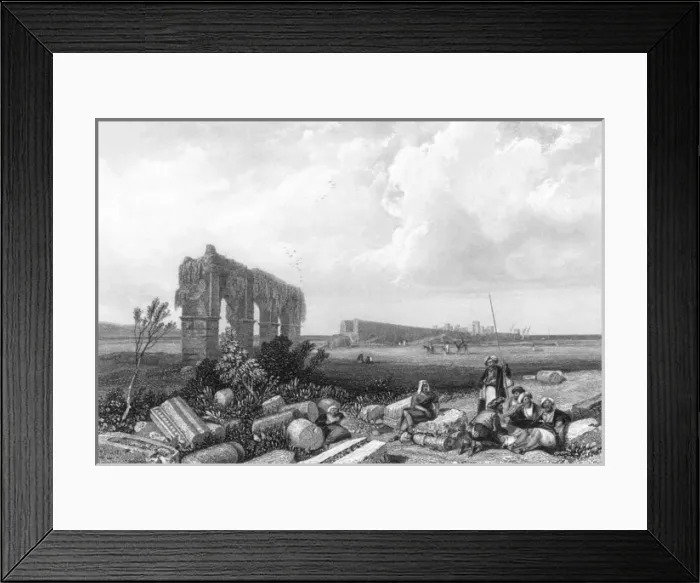 Framed Print : Lebanon / Tyre Ruins C1835 Framed Print : Lebanon / Tyre Ruins C1835