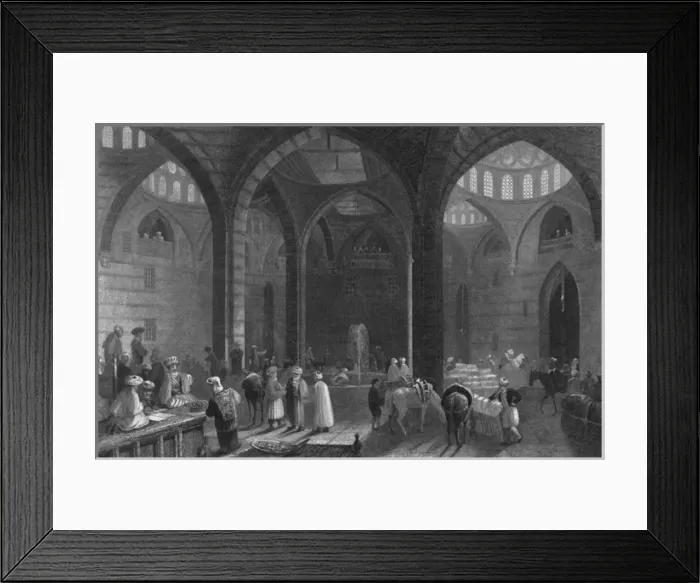 Framed Print : Syria / Damascus / Khan 1847 Framed Print : Syria / Damascus / Khan 1847