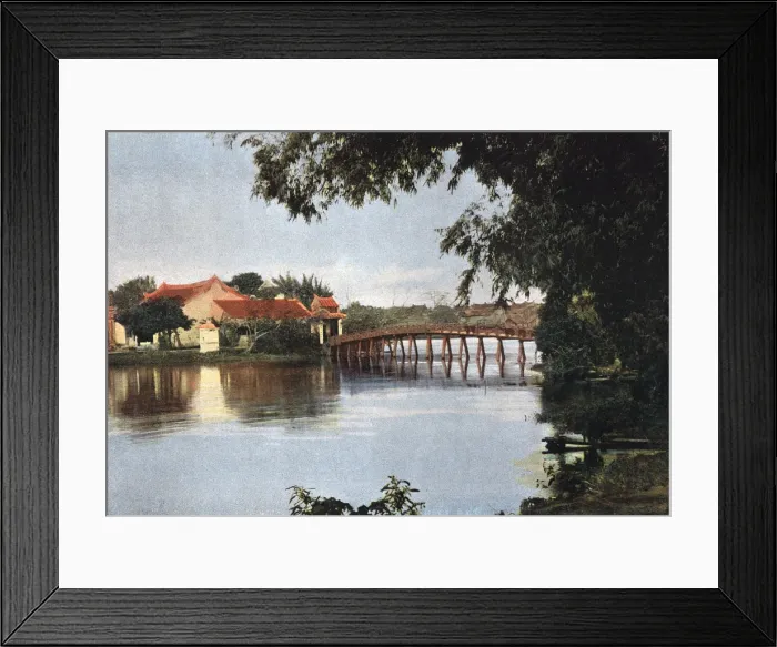 Framed Print : Vietnam / Hanoi Lake C1900 Framed Print : Vietnam / Hanoi Lake C1900