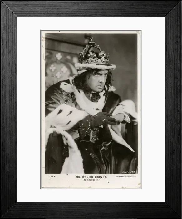 Framed Print : Martin Harvey as Richard III Framed Print : Martin Harvey as Richard III