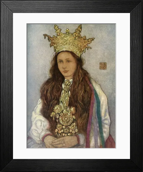 Framed Print : Racial / Norway Bride 1905 Framed Print : Racial / Norway Bride 1905