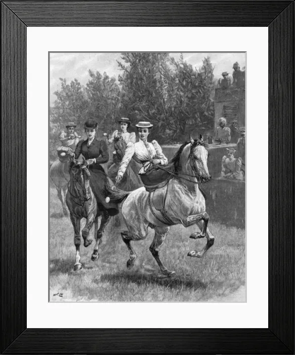 Framed Print : Egg and Spoon on Horses Framed Print : Egg and Spoon on Horses