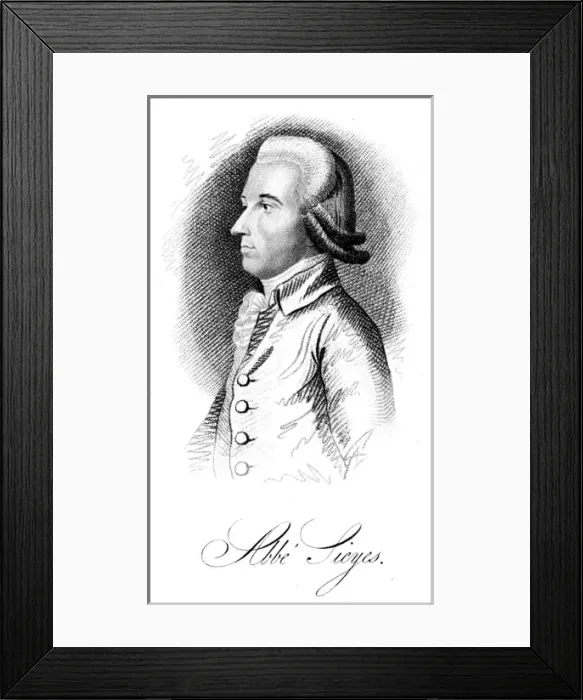Framed Print : Emmanuel-Joseph Sieyes Framed Print : Emmanuel-Joseph Sieyes