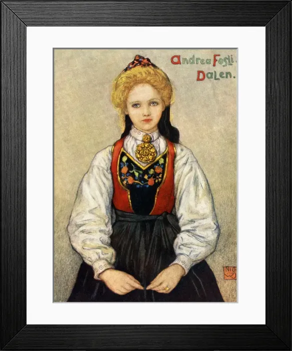 Framed Print : Racial / Norway / Dalen Girl Framed Print : Racial / Norway / Dalen Girl