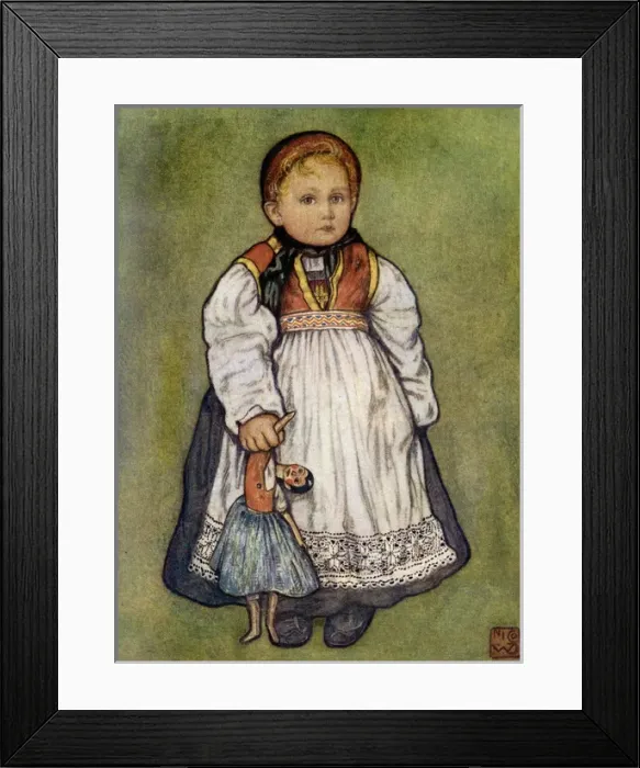 Framed Print : Racial / Norway / Girl 1905 Framed Print : Racial / Norway / Girl 1905