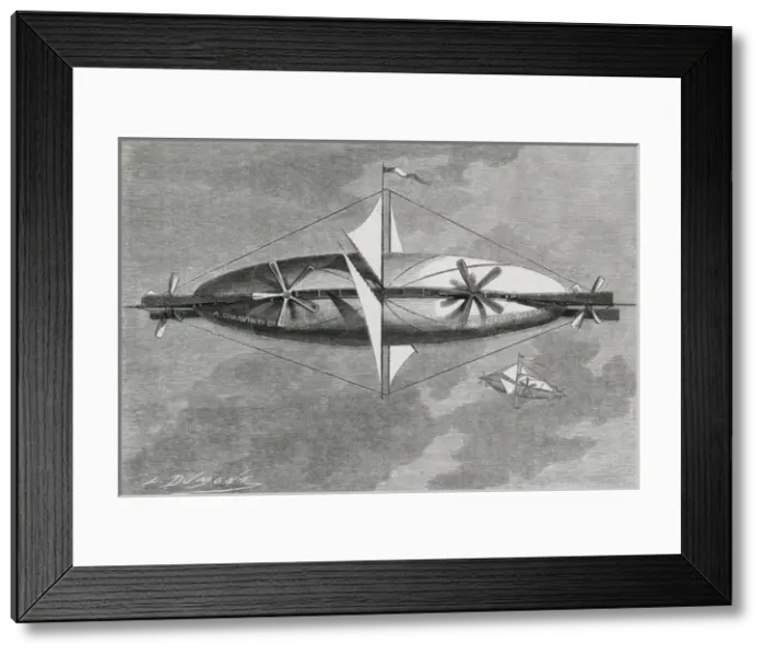 Framed Print : Charvins Aeroscaphe Framed Print : Charvins Aeroscaphe