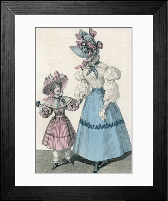 Framed Print : Skirt & Blouse 1828 Framed Print : Skirt & Blouse 1828