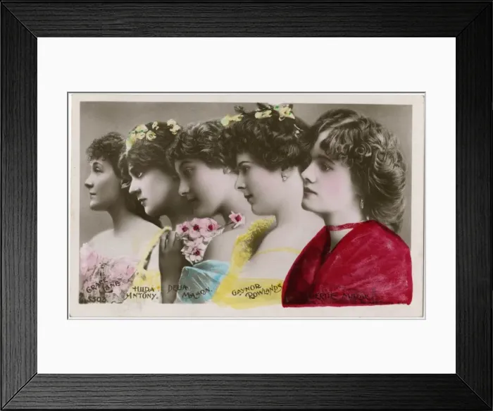 Framed Print : Gertie Millar and others Framed Print : Gertie Millar and others