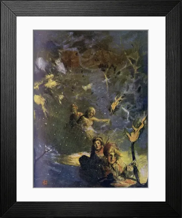 Framed Print : Sledging by Torchlight Framed Print : Sledging by Torchlight