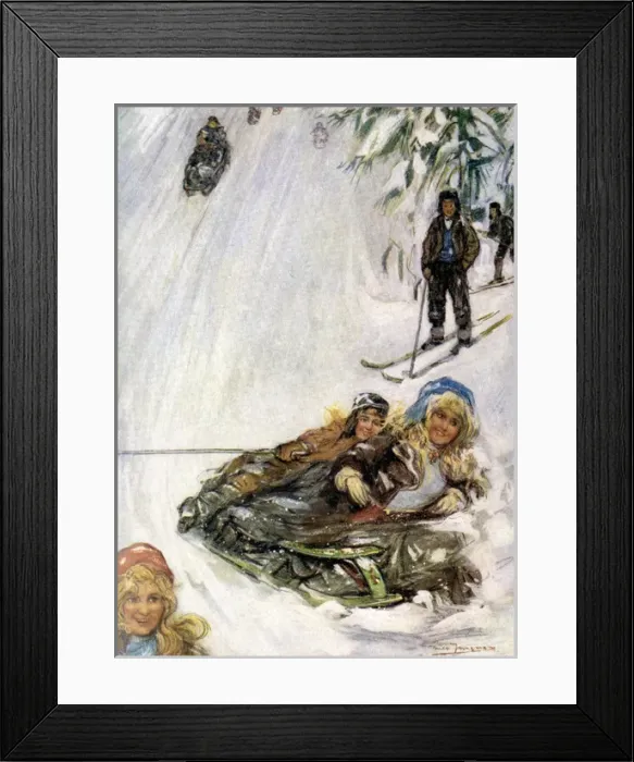 Framed Print : Overturned Sledge 1905