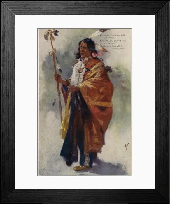 Framed Print : Racial / Iroquois 1904 Framed Print : Racial / Iroquois 1904