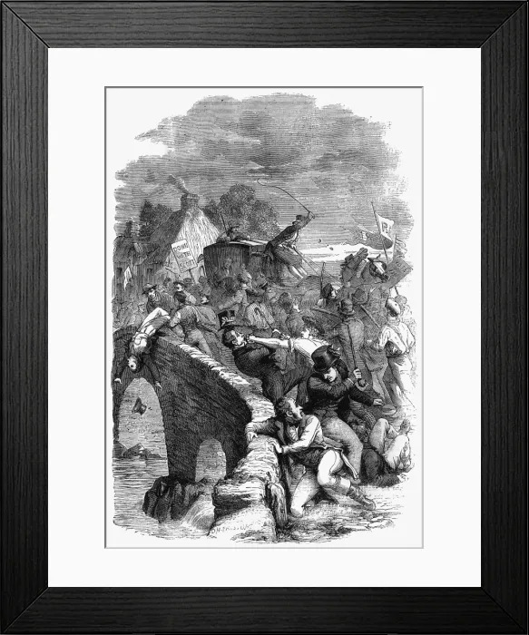 Framed Print : Election Riot at Hawick Framed Print : Election Riot at Hawick