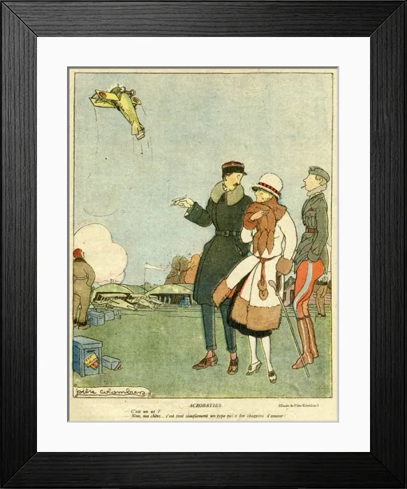 Framed Print : Cartoon, Acrobatics Framed Print : Cartoon, Acrobatics