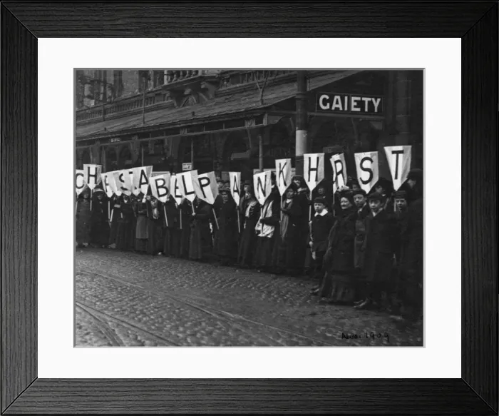 Framed Print : C Pankhurst in Banners Framed Print : C Pankhurst in Banners
