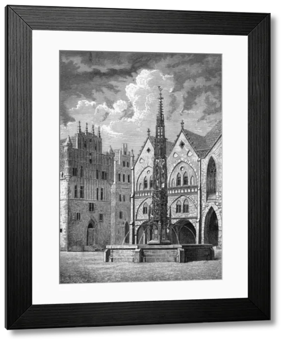 Framed Print : German Medieval M. Place Framed Print : German Medieval M. Place
