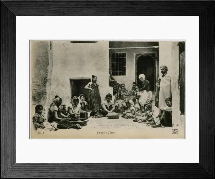 Framed Print : Racial / Jewish Family Framed Print : Racial / Jewish Family