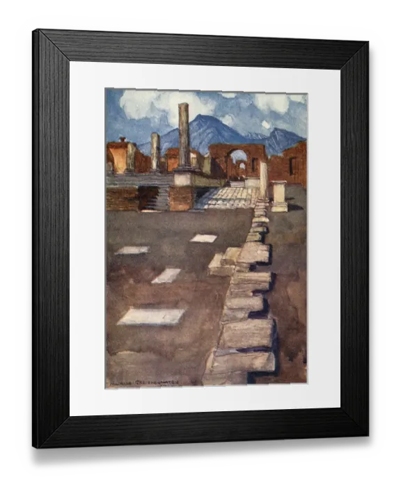 Framed Print : Pompeii / The Forum Framed Print : Pompeii / The Forum