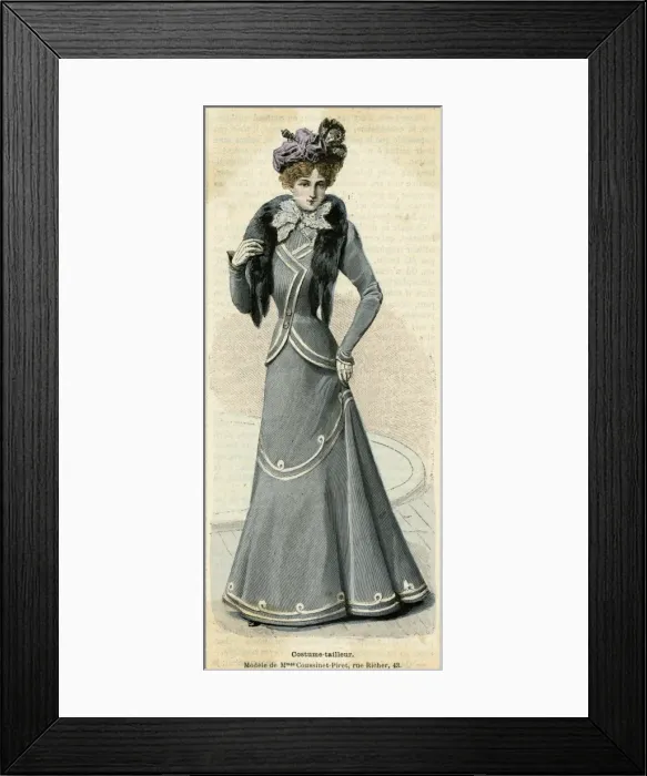 Framed Print : Grey Tailor Made 1899 Framed Print : Grey Tailor Made 1899