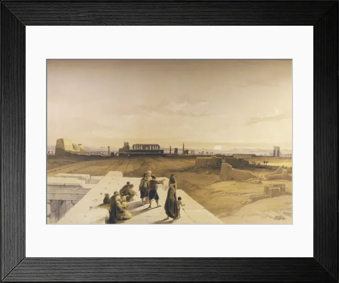 Framed Print : Karnak (Roberts) 1847