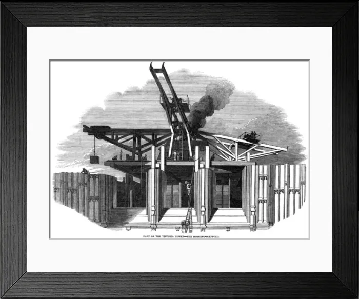 Framed Print : Buiding the Houses of P Framed Print : Buiding the Houses of P