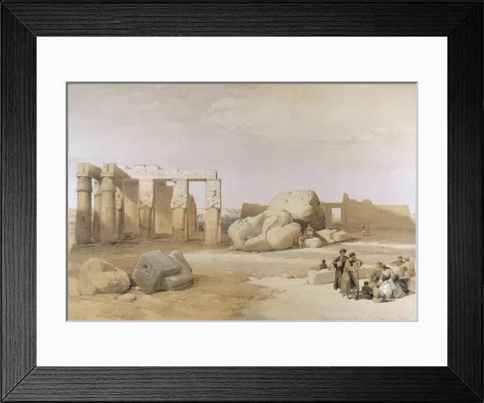 Framed Print : Memnonium / Thebes / 1848 Framed Print : Memnonium / Thebes / 1848