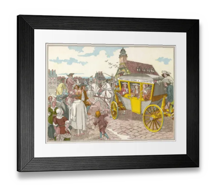 Framed Print : Paris Five Sous Carriage Framed Print : Paris Five Sous Carriage