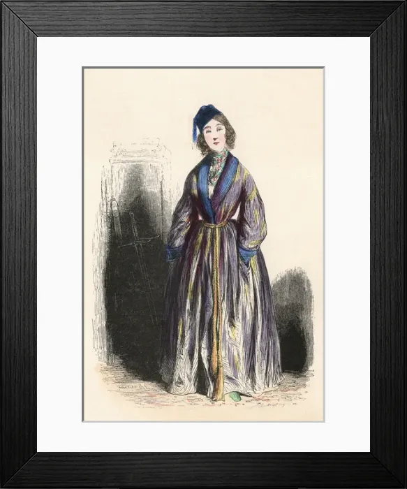Framed Print : French Society Lady Framed Print : French Society Lady