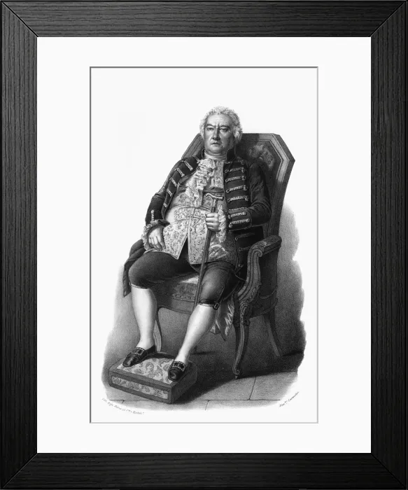 Framed Print : 18Thc Seated Gentleman Framed Print : 18Thc Seated Gentleman