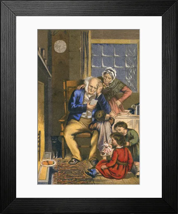 Framed Print : Absent Daughter 19C Framed Print : Absent Daughter 19C