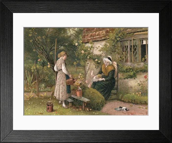 Framed Print : Grandmother / Baby 1886 Framed Print : Grandmother / Baby 1886