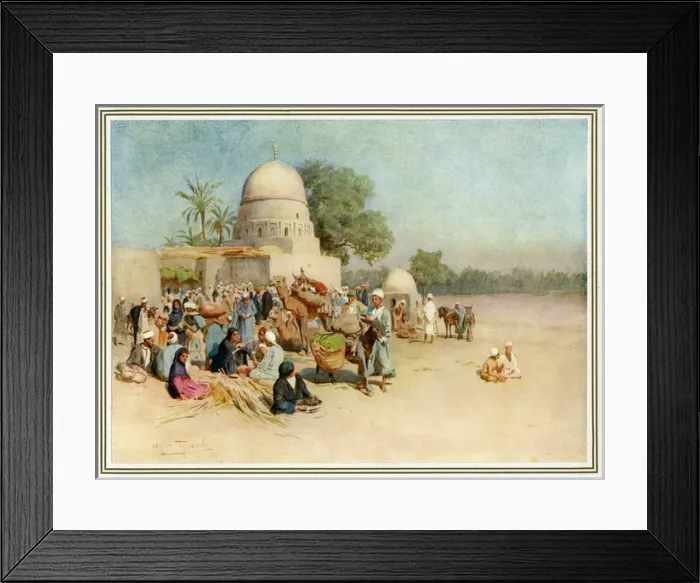Framed Print : Egyptian Market / 1912 Framed Print : Egyptian Market / 1912