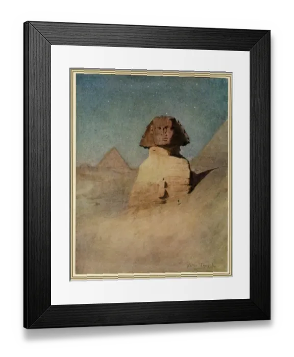 Framed Print : Sphinx by Moonlight / 1912 Framed Print : Sphinx by Moonlight / 1912