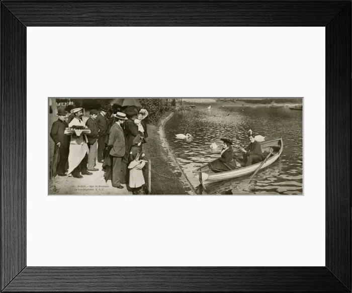 Framed Print : Boating in the Bois de Boulogne, Paris Framed Print : Boating in the Bois de Boulogne, Paris