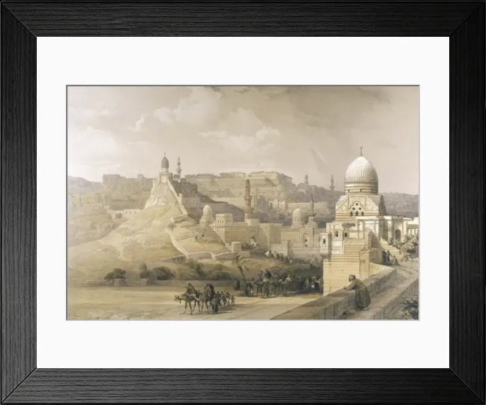 Framed Print : The Citadel / Cairo / 1849 Framed Print : The Citadel / Cairo / 1849