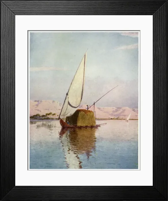 Framed Print : Tibbin Boat with Straw Framed Print : Tibbin Boat with Straw