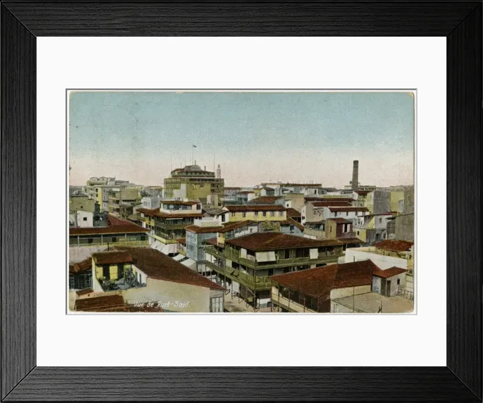 Framed Print : Port Said / Egypt / 1908 Framed Print : Port Said / Egypt / 1908