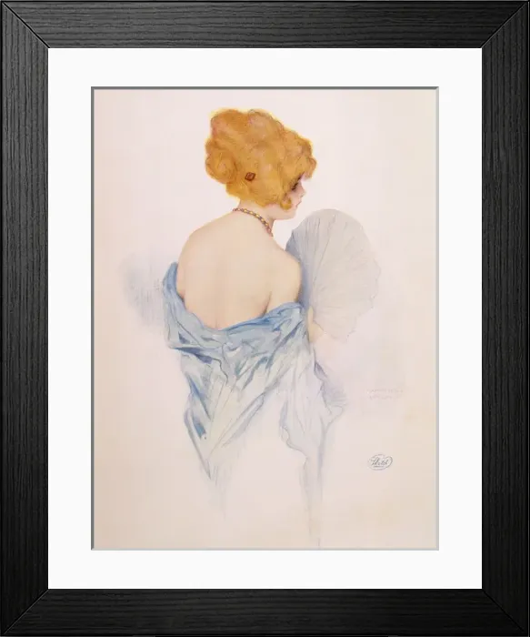 Framed Print : Female Type / Fan C1915 Framed Print : Female Type / Fan C1915