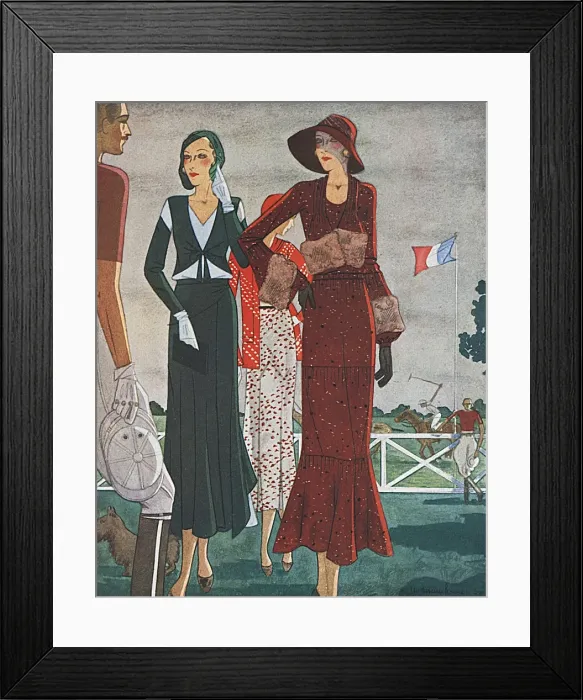 Framed Print : Social / French Polo 1931 Framed Print : Social / French Polo 1931