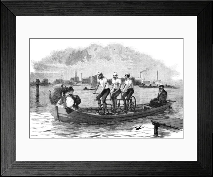 Framed Print : Cycloscaphe 1896 Framed Print : Cycloscaphe 1896
