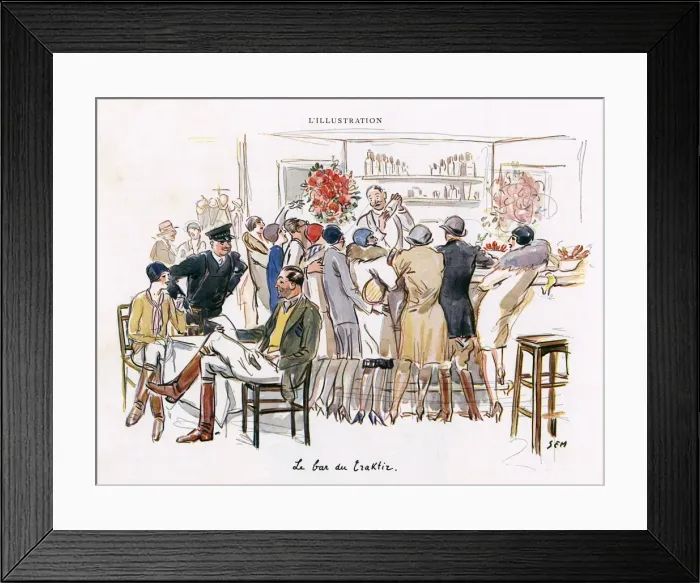 Framed Print : Social / Traktir Bar 1929 Framed Print : Social / Traktir Bar 1929