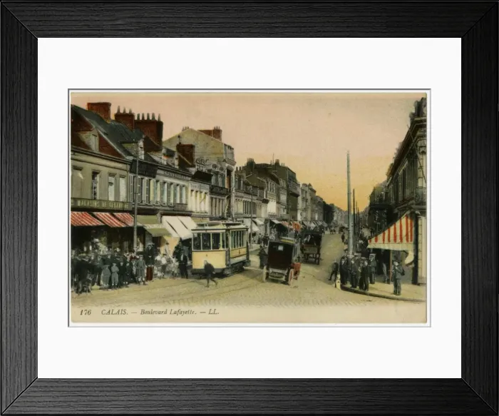 Framed Print : Calais / Boulevard Lafayet Framed Print : Calais / Boulevard Lafayet