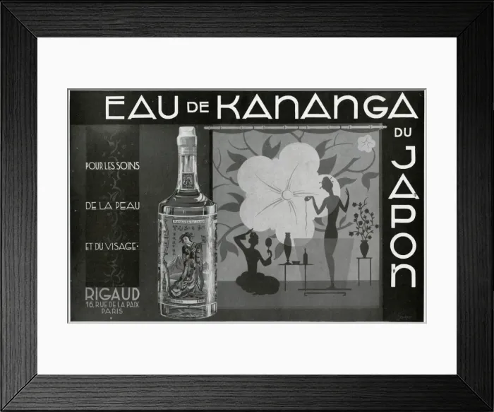 Framed Print : Advert for Eau de Kananga, japanese, spray Framed Print : Advert for Eau de Kananga, japanese, spray