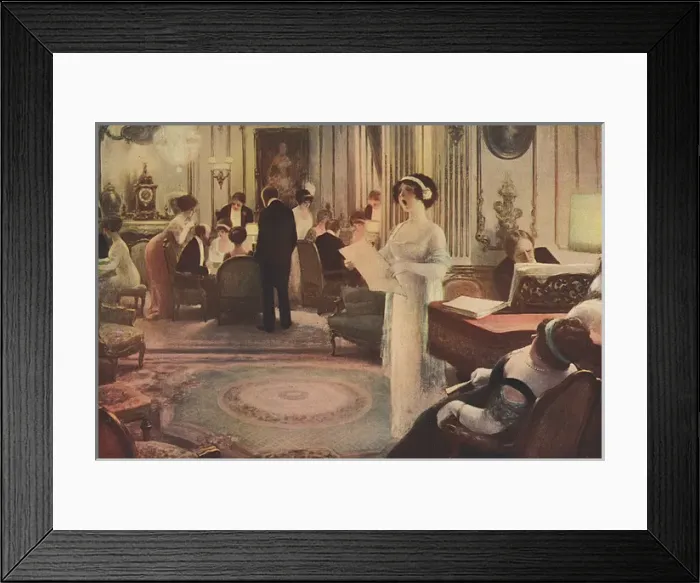 Framed Print : Social / Singing at Party Framed Print : Social / Singing at Party